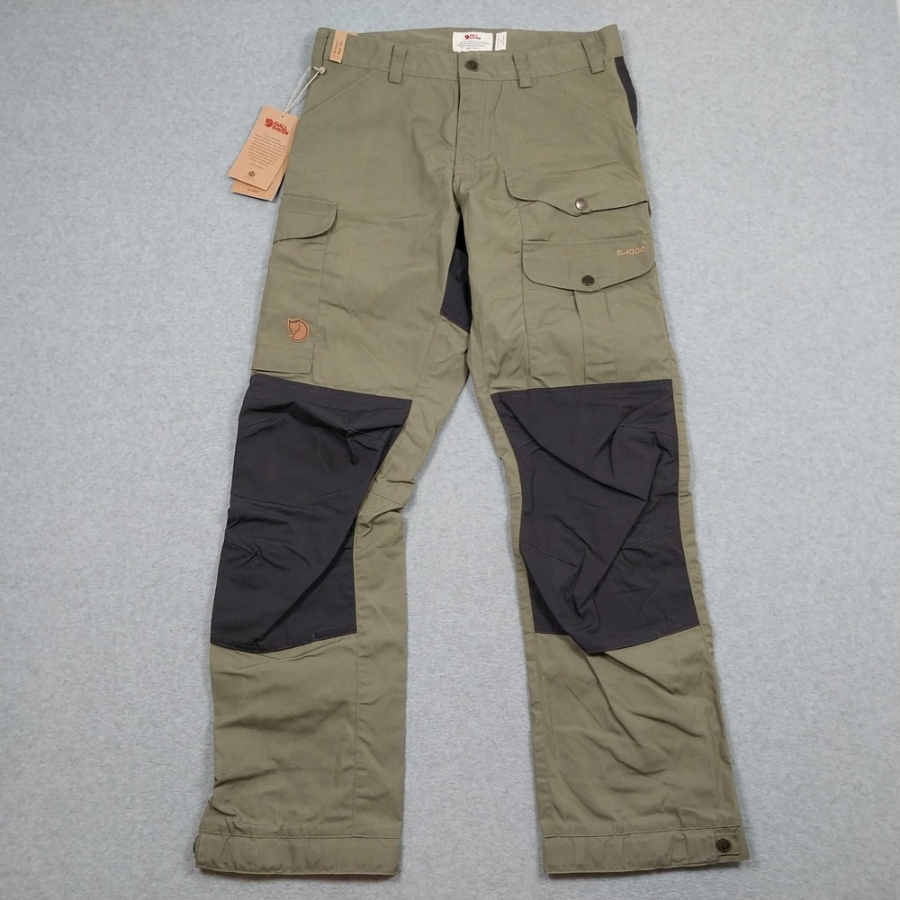 Fjallraven Pants 30x30 Green Black Vidda Pro G1000 Outdoors Hiking Climbing NEW